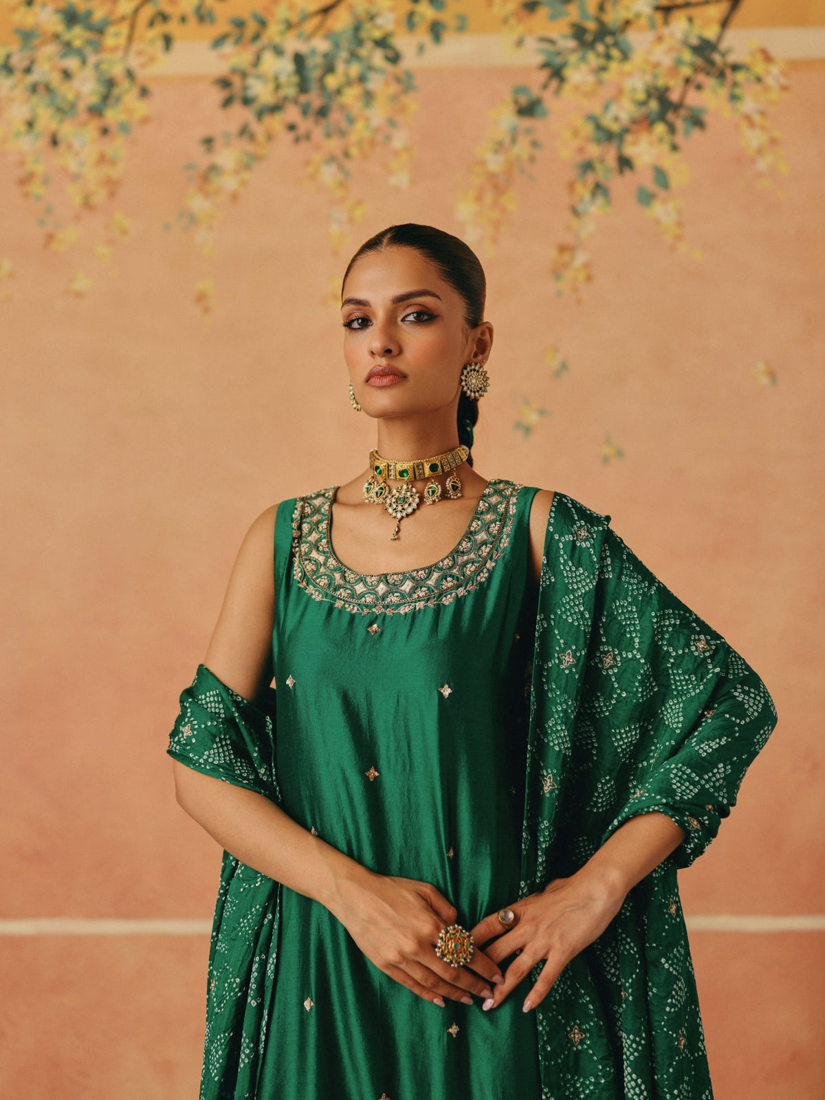 Panna  Phool Kurta Set