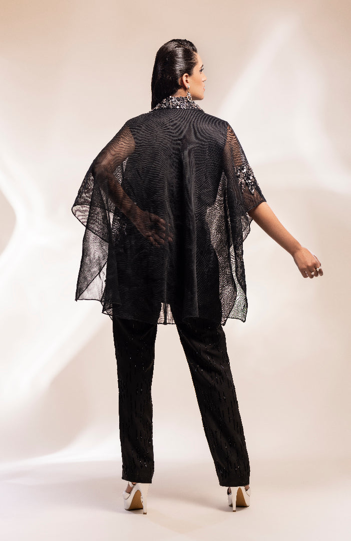 fusion kaftan jacket and trousers