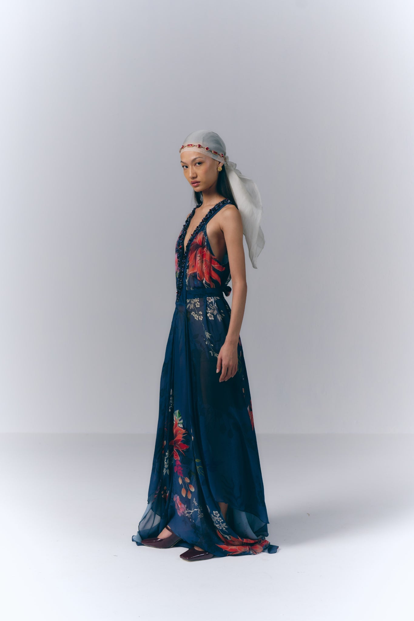 Midnight Floral Dress