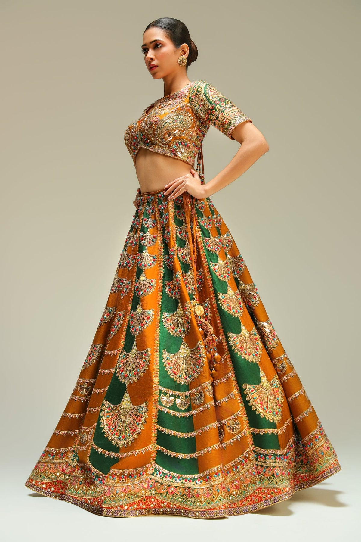 Rang Mahal Embroidered Lehenga Set