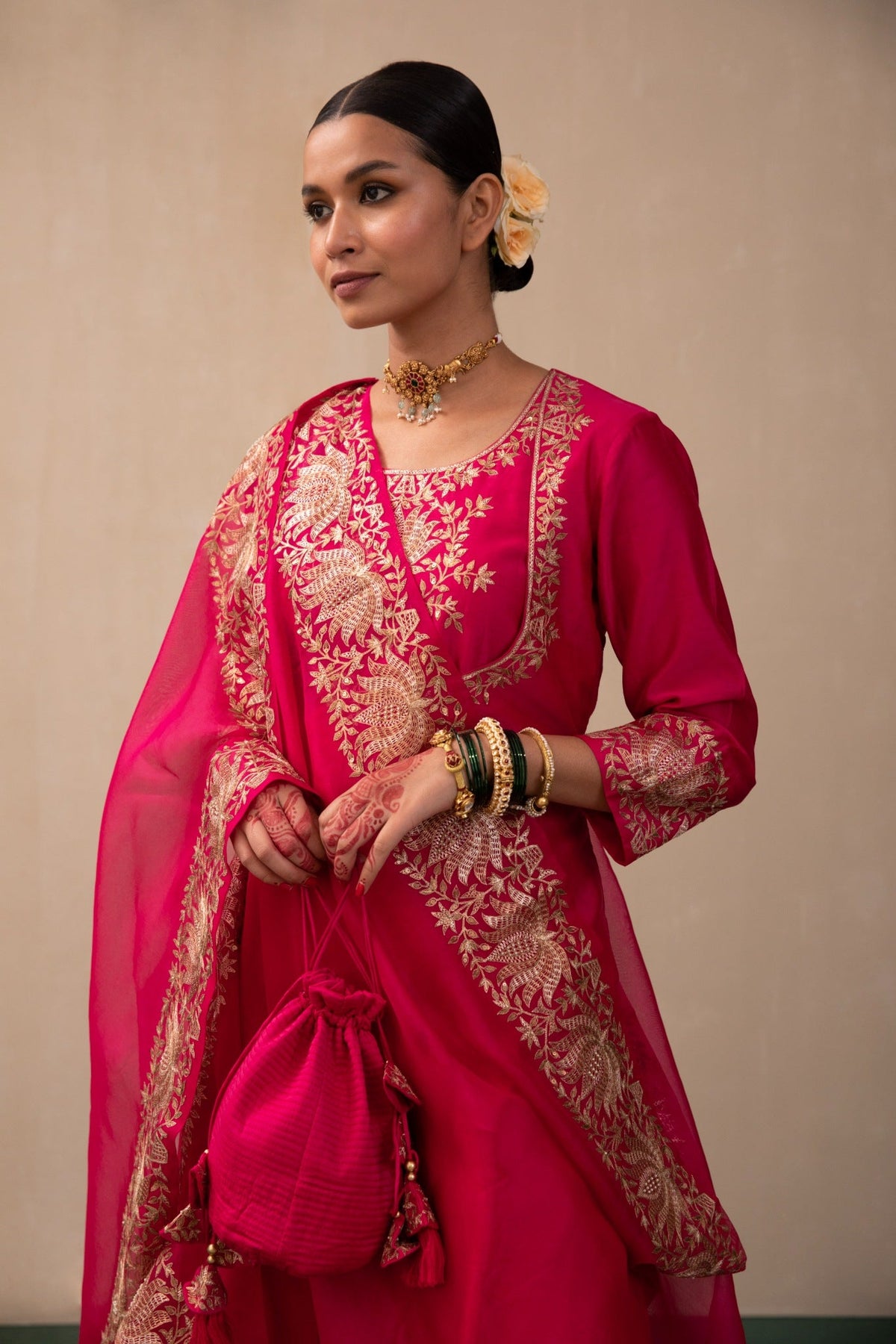 lotus mughal anarkali