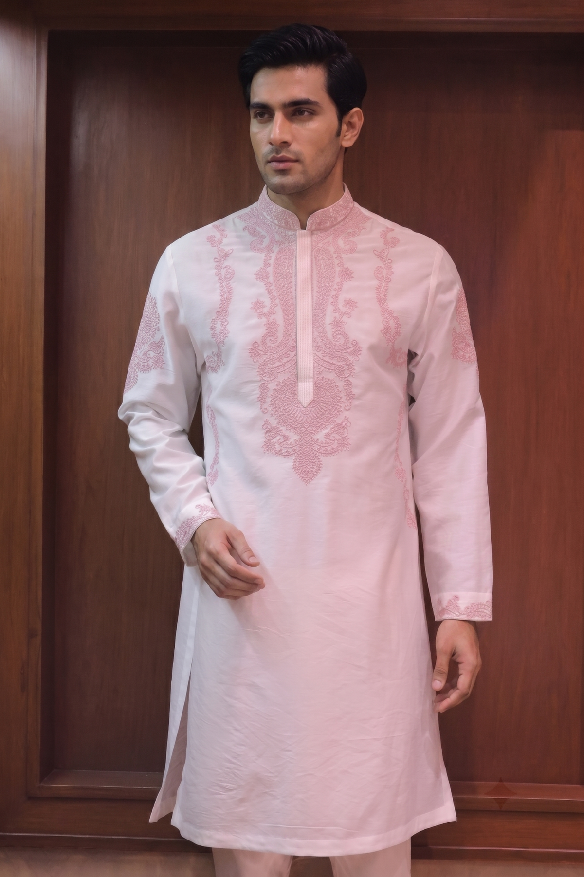Intricate Paisley Embroidered Kurta