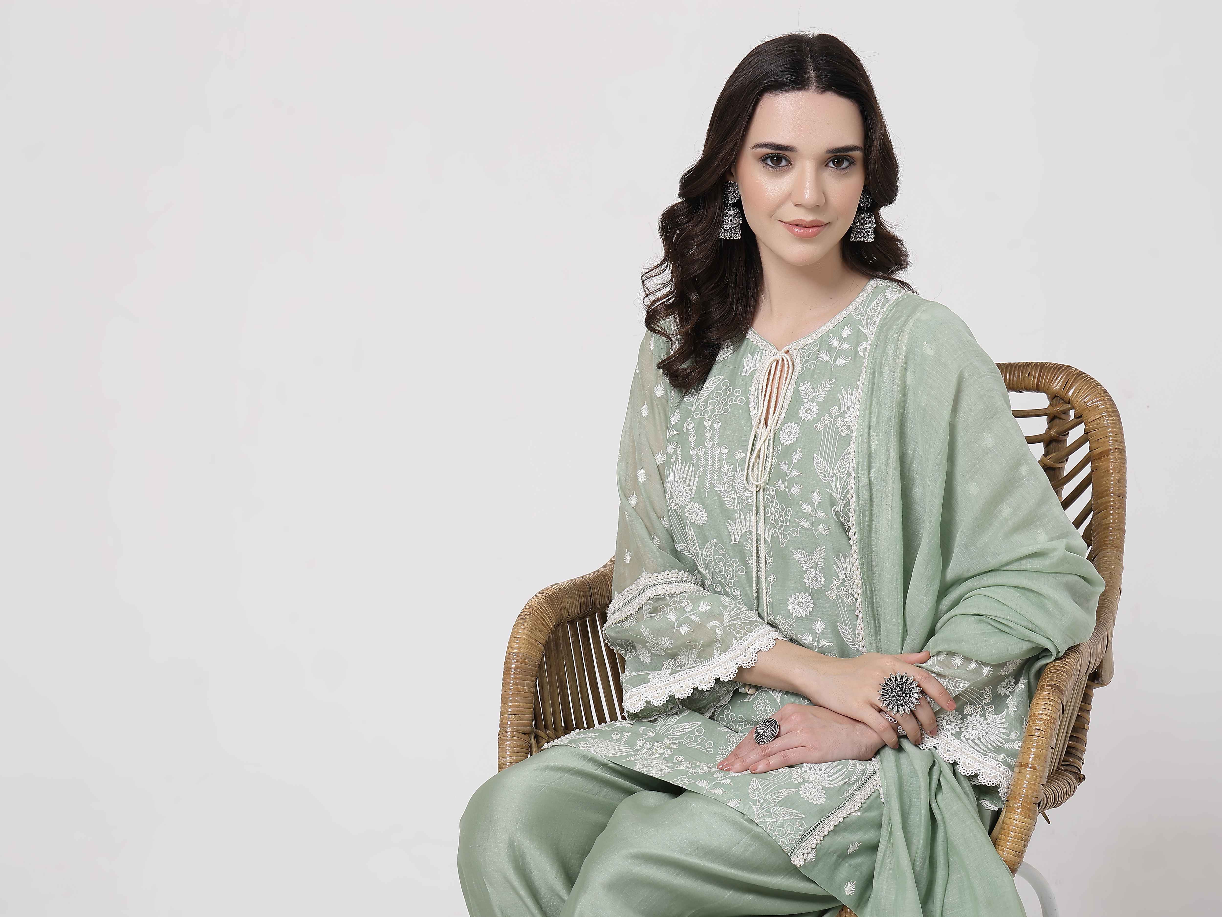 Sage Green Lace Set