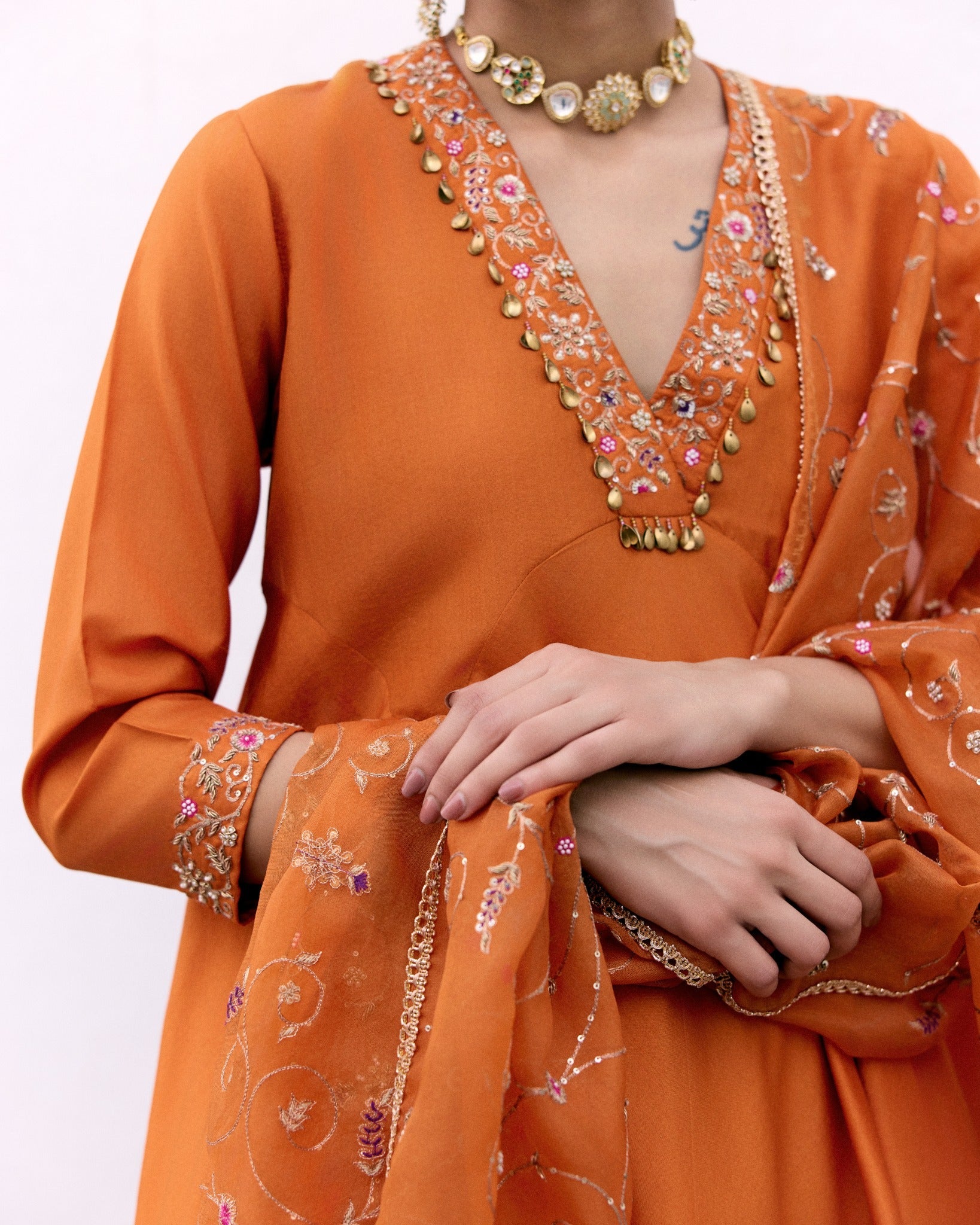 Santari Jaal Kurta Set