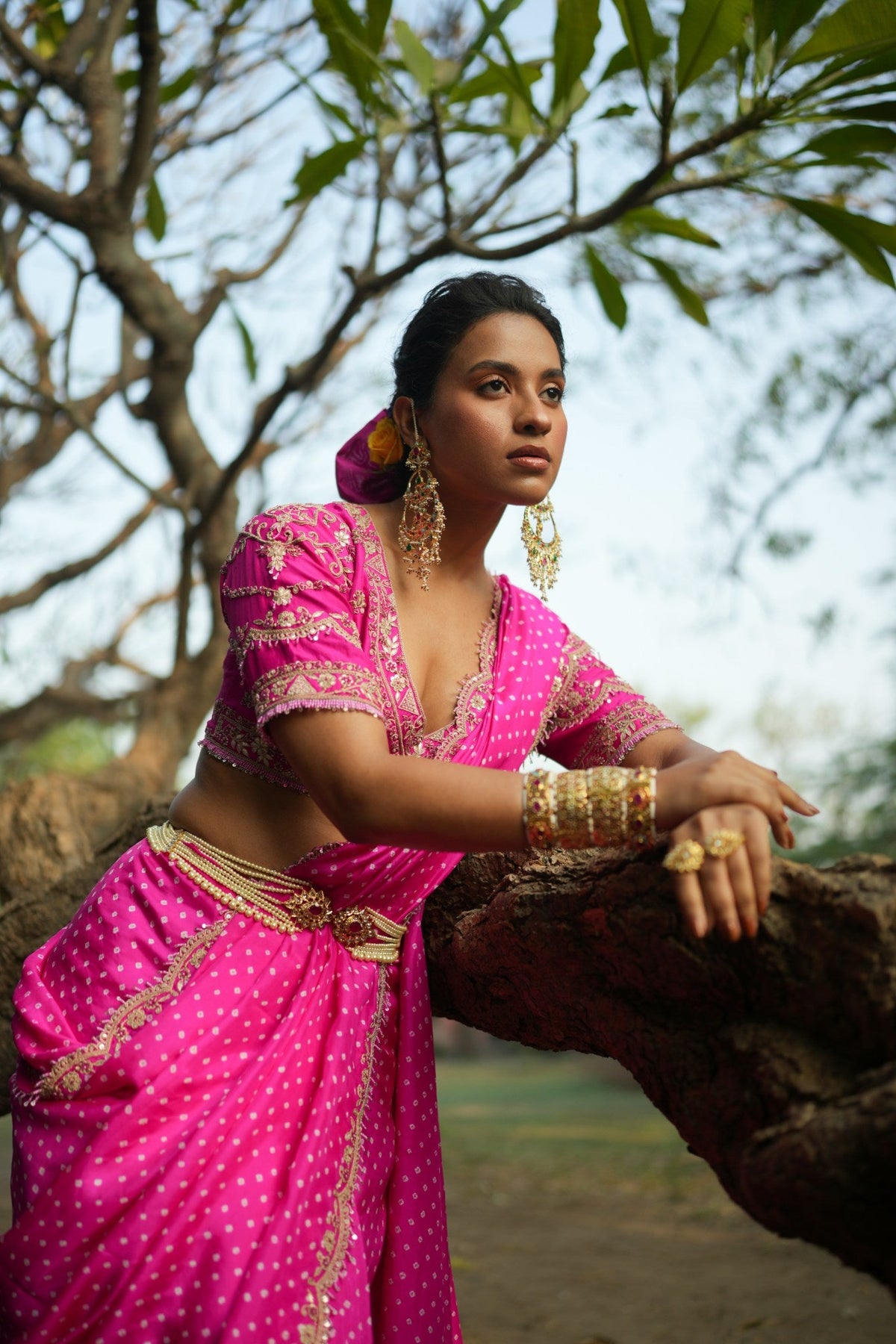 Saaarang bandhni saree