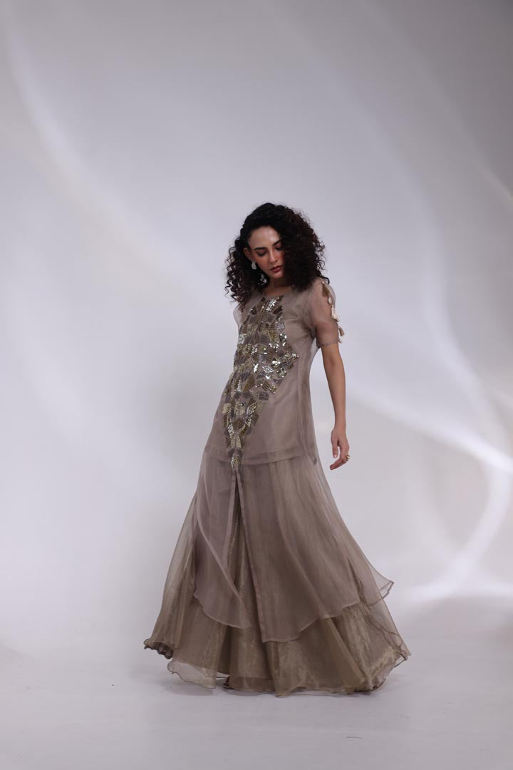 Auric Geometry Kaftan Set AAD619V