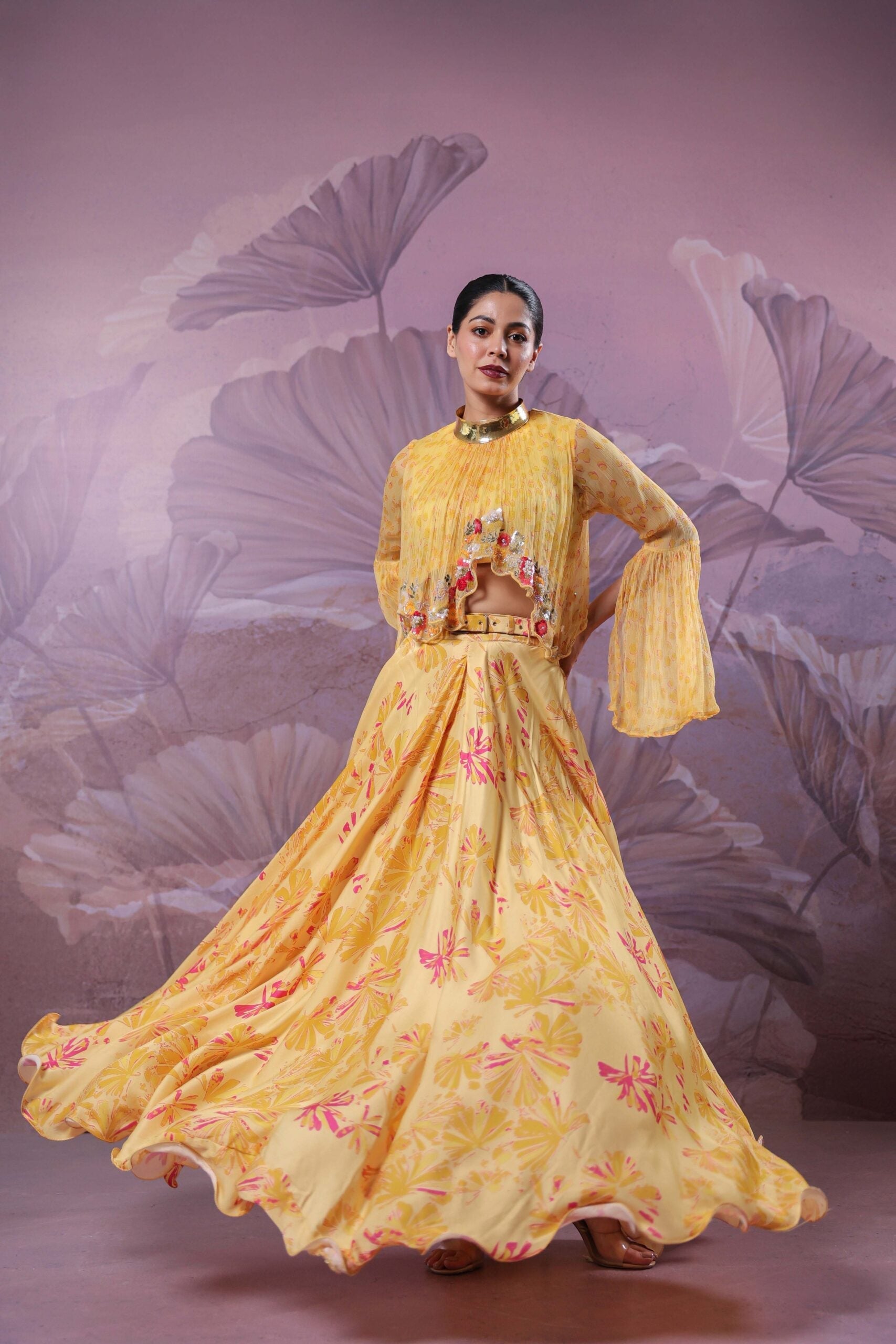 The Kesar Bagh                       Skirt top set