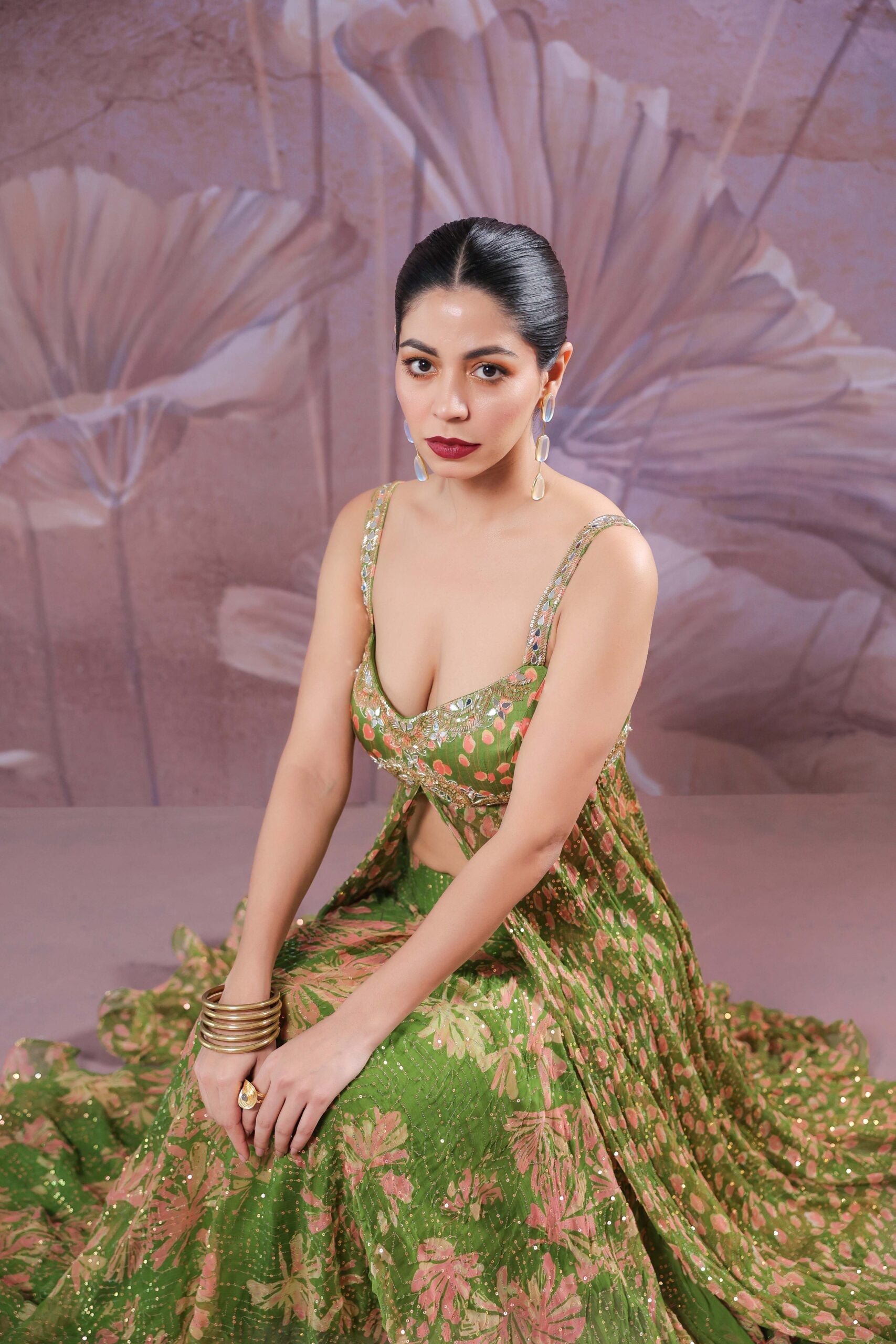 The Calcutta Mehendi set       in avacado green