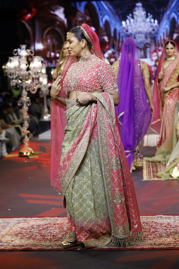 Gulnaar Ombré Saree Set