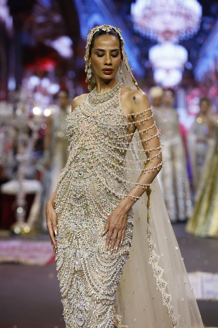 Sheeshmahal Jadau Gown