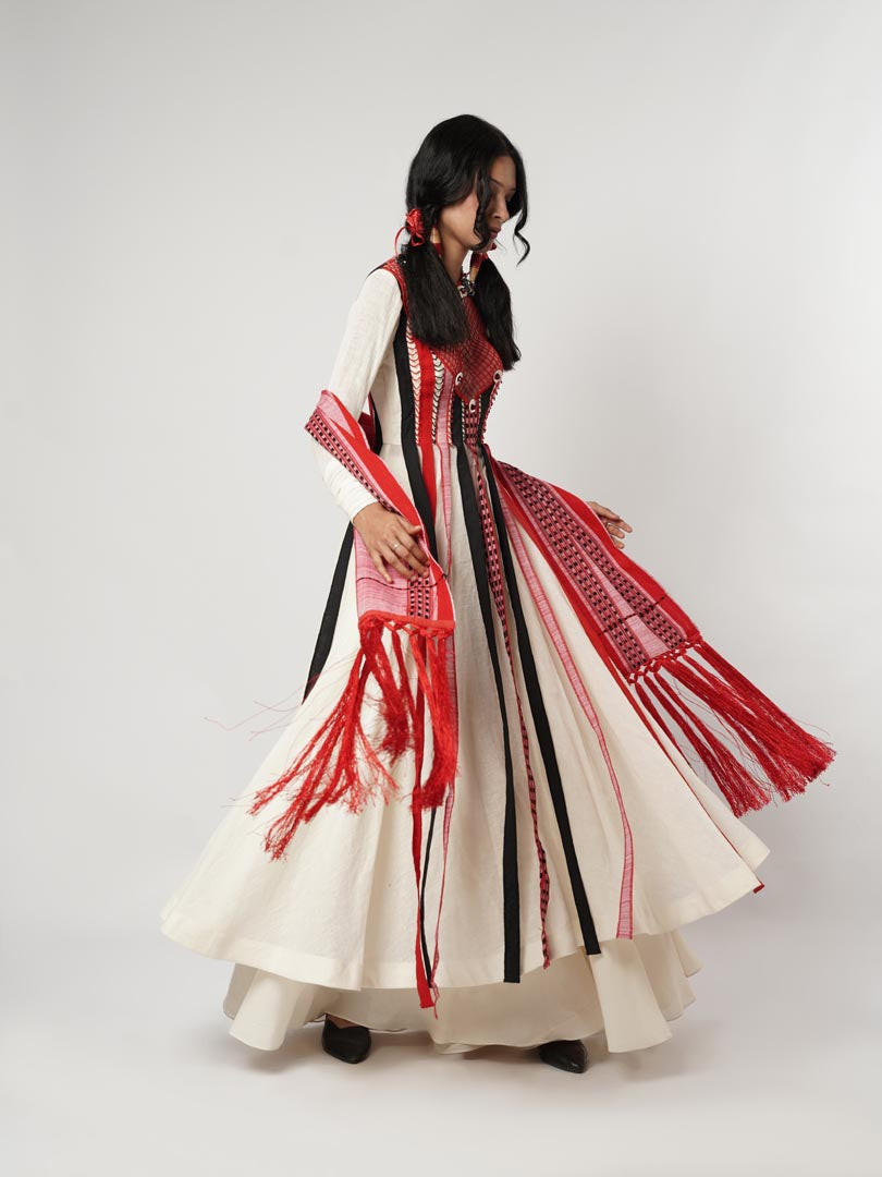 FLOATING PANELLED KAILDAR SET