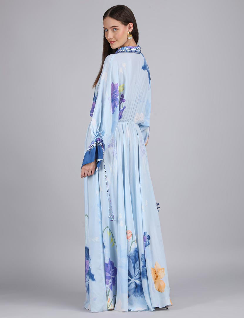 Petals Below Placement Printed Dress