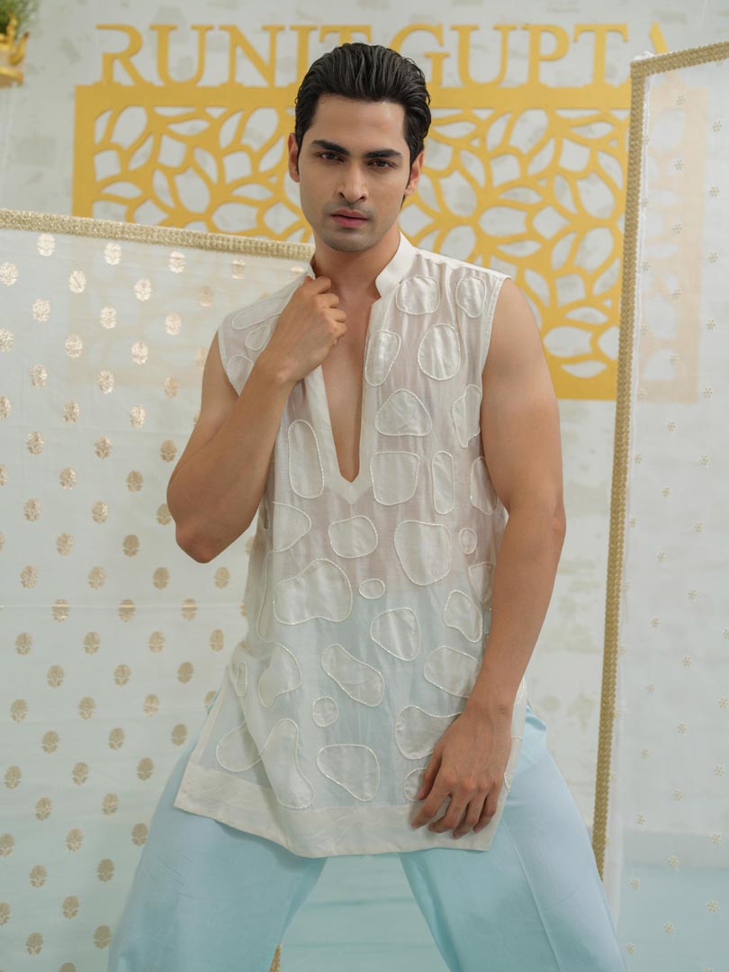 Amoeba Sleeveless Kurta set