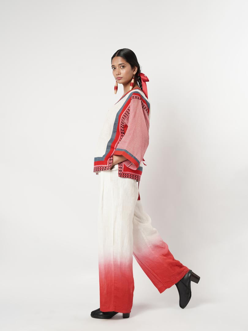 OMBRE PANELLED SCARF CO-ORD SET