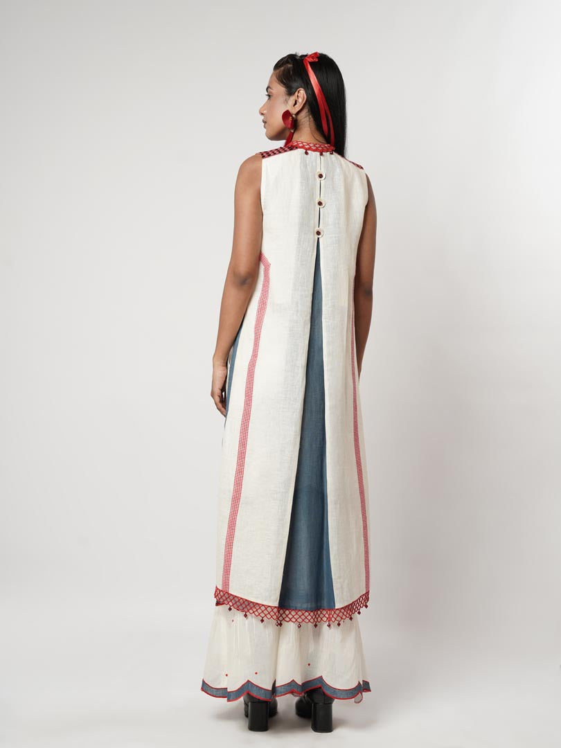 SCALLOPED 3-PC SHARARA SET