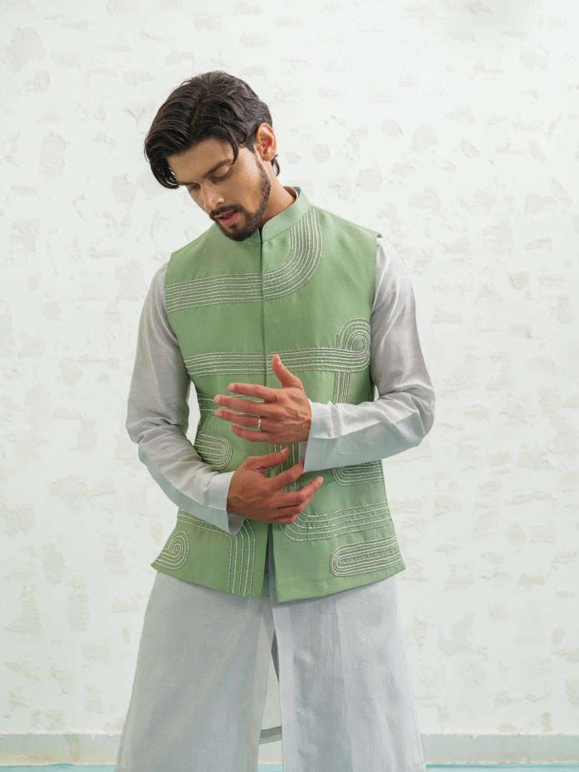 Geomtry Seafoam Bundi set