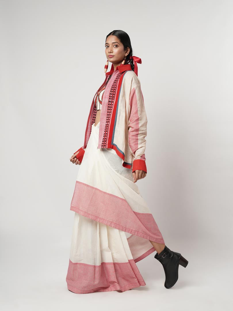 DRAPE LUNGI LAYERED ENSEMBLE