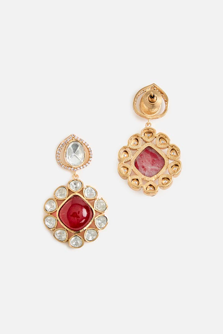 Ruby & Kundan Pearl Necklace Set