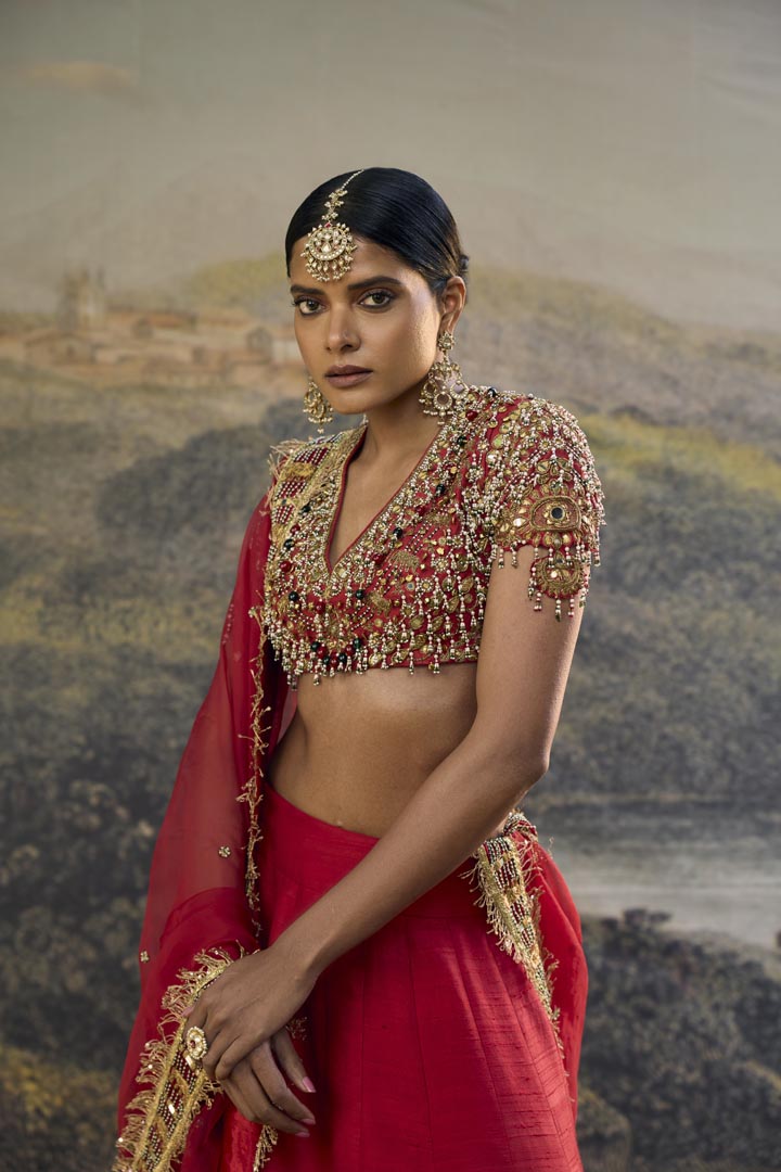 Lalima Jadau Lehenga Set