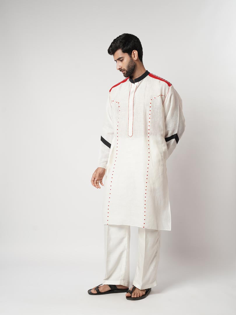 RUBY BINDI PANELLED OVERSIZED GUSSET KURTA SET