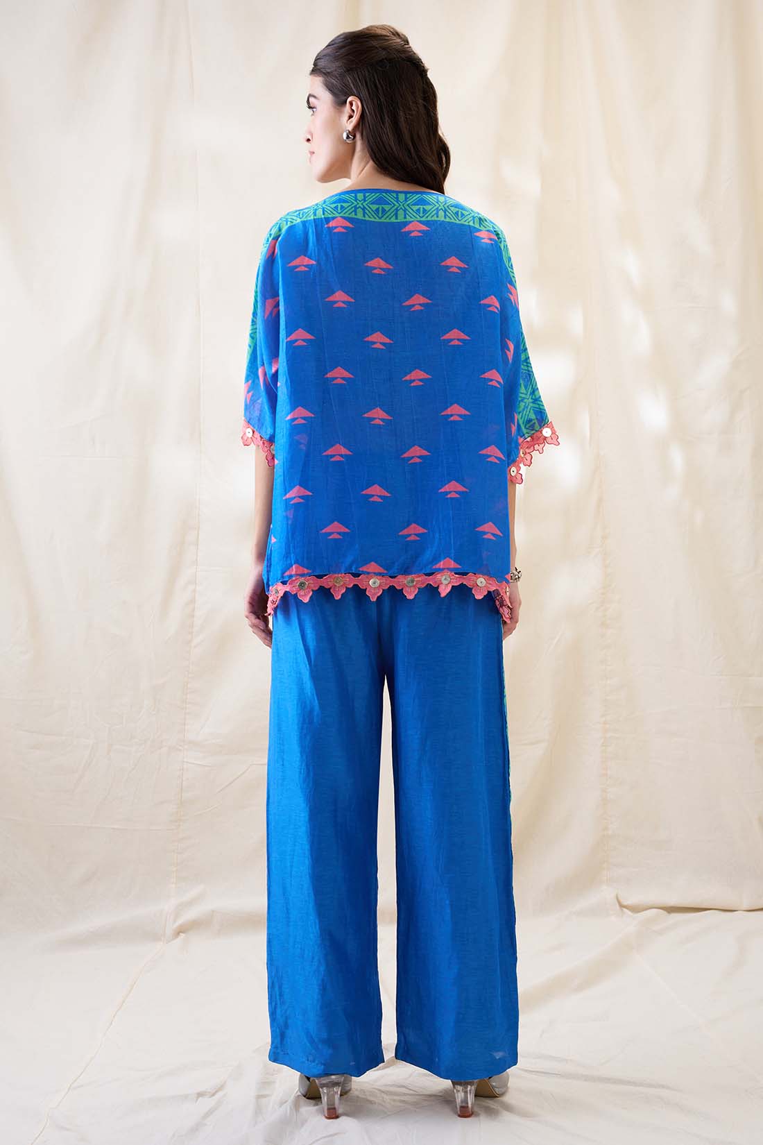 Kitchra Appliqued Kimono co-ord set SP4620