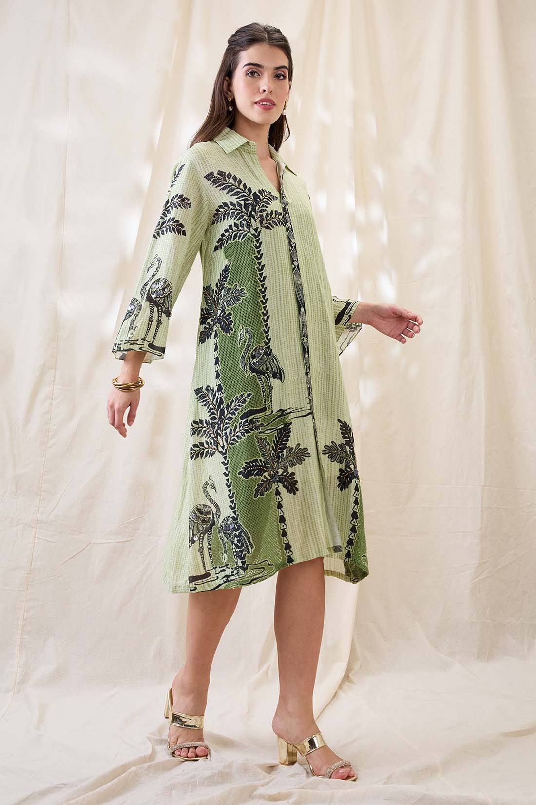 Noorani embellished boxy dress SP4652