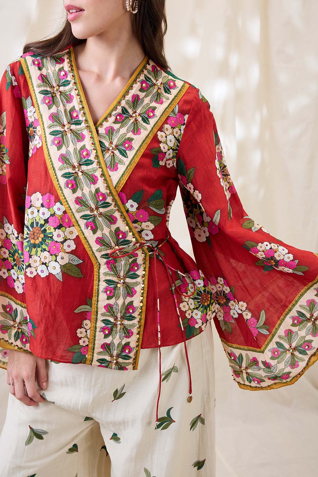Gulzaar embellished angarkha set SP4674