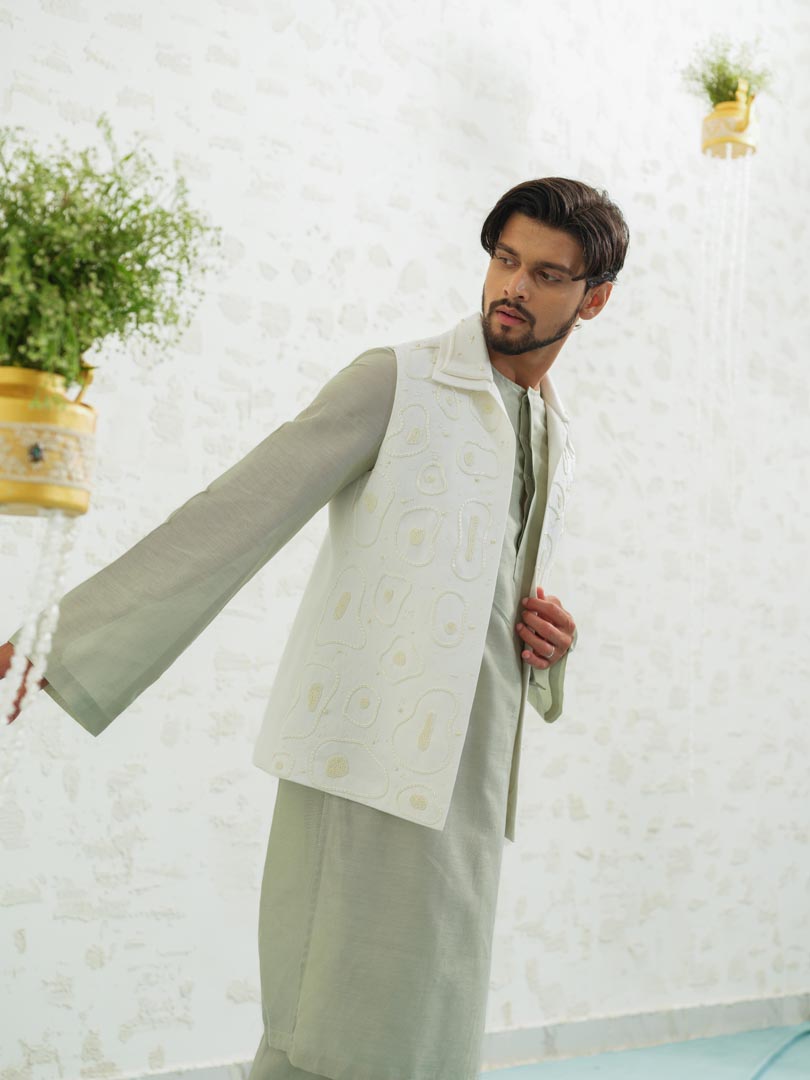 Amoeba Linen Bundi set