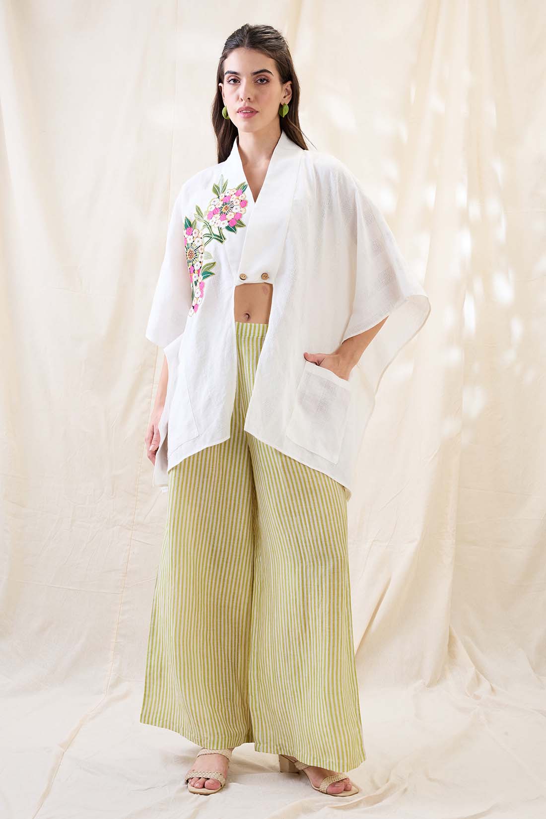 Gulzaar appliqued co-ord set SP4781