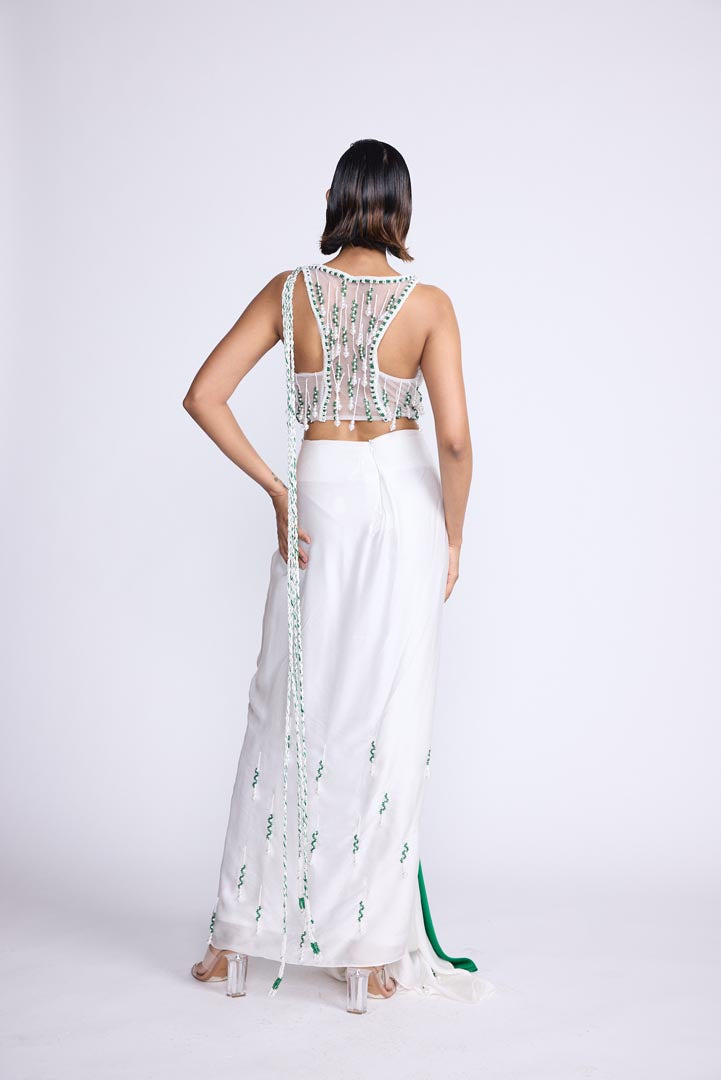 Pearl Braided Saree