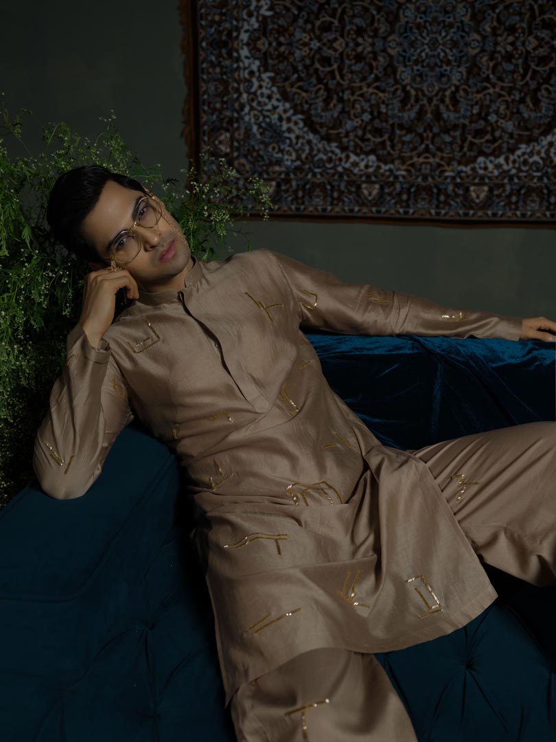 Choco-Coordinate Kurta Set