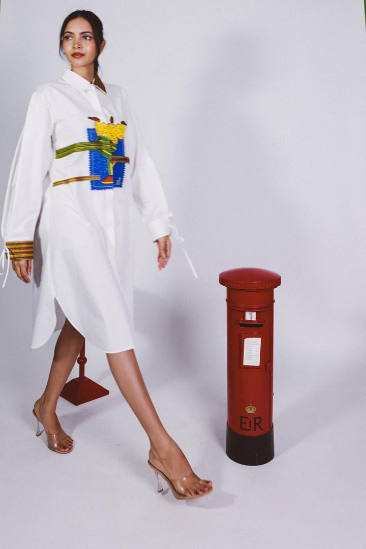 Stamp Shirtdress