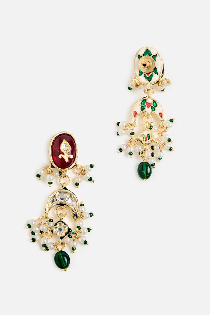 Floral Kundan Choker Necklace Set