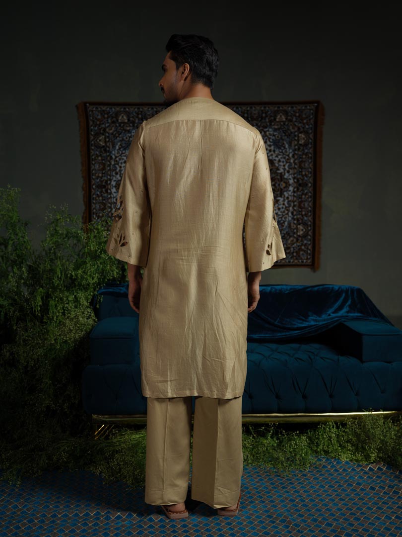 Lotus Cutwork Modern kurta Set