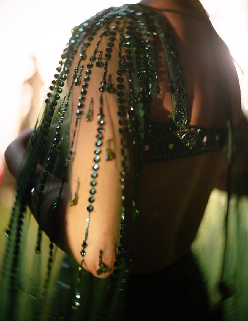 Emerald Ã‰lan Lehenga Set