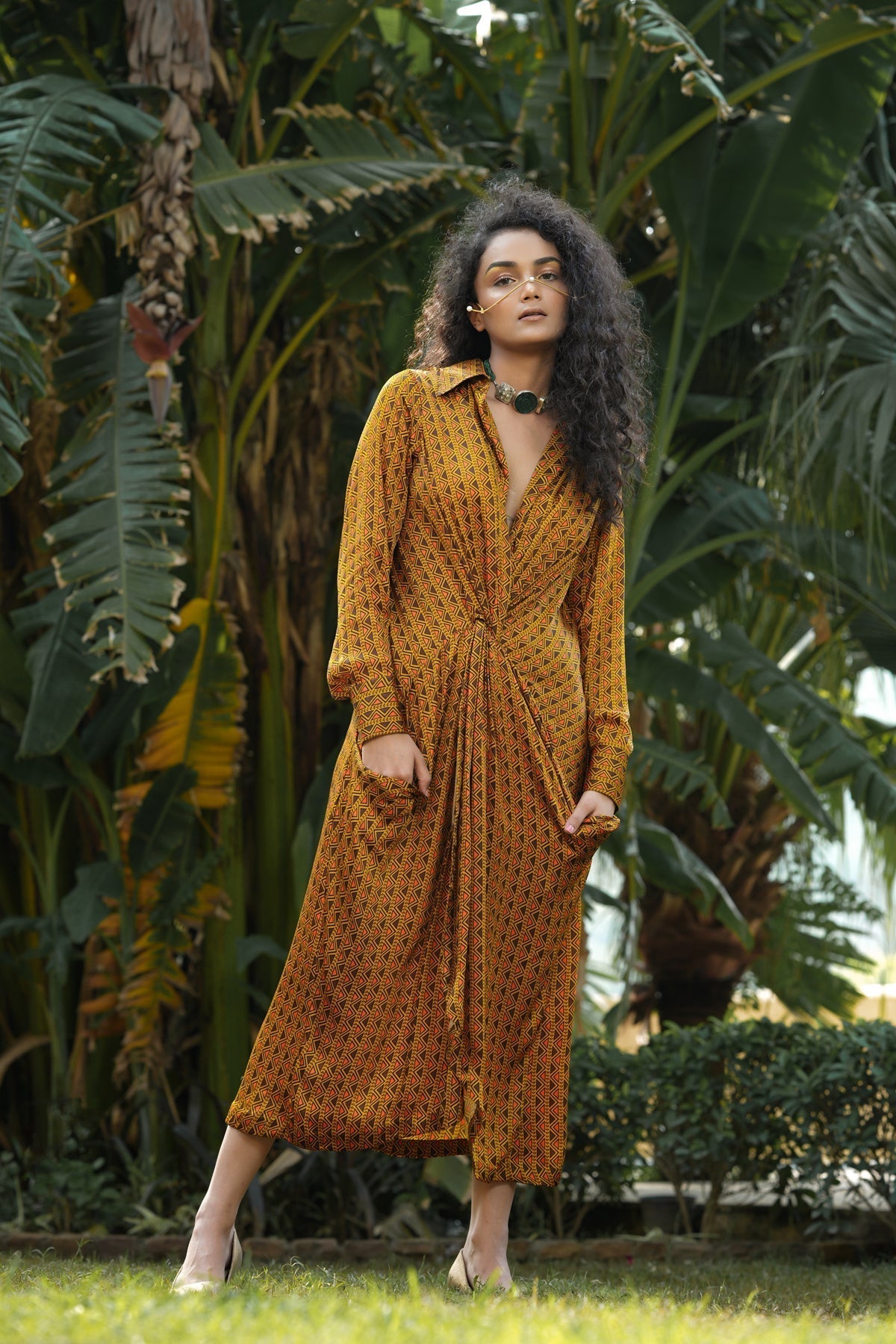 Image of Trevron dhaani twisted dress