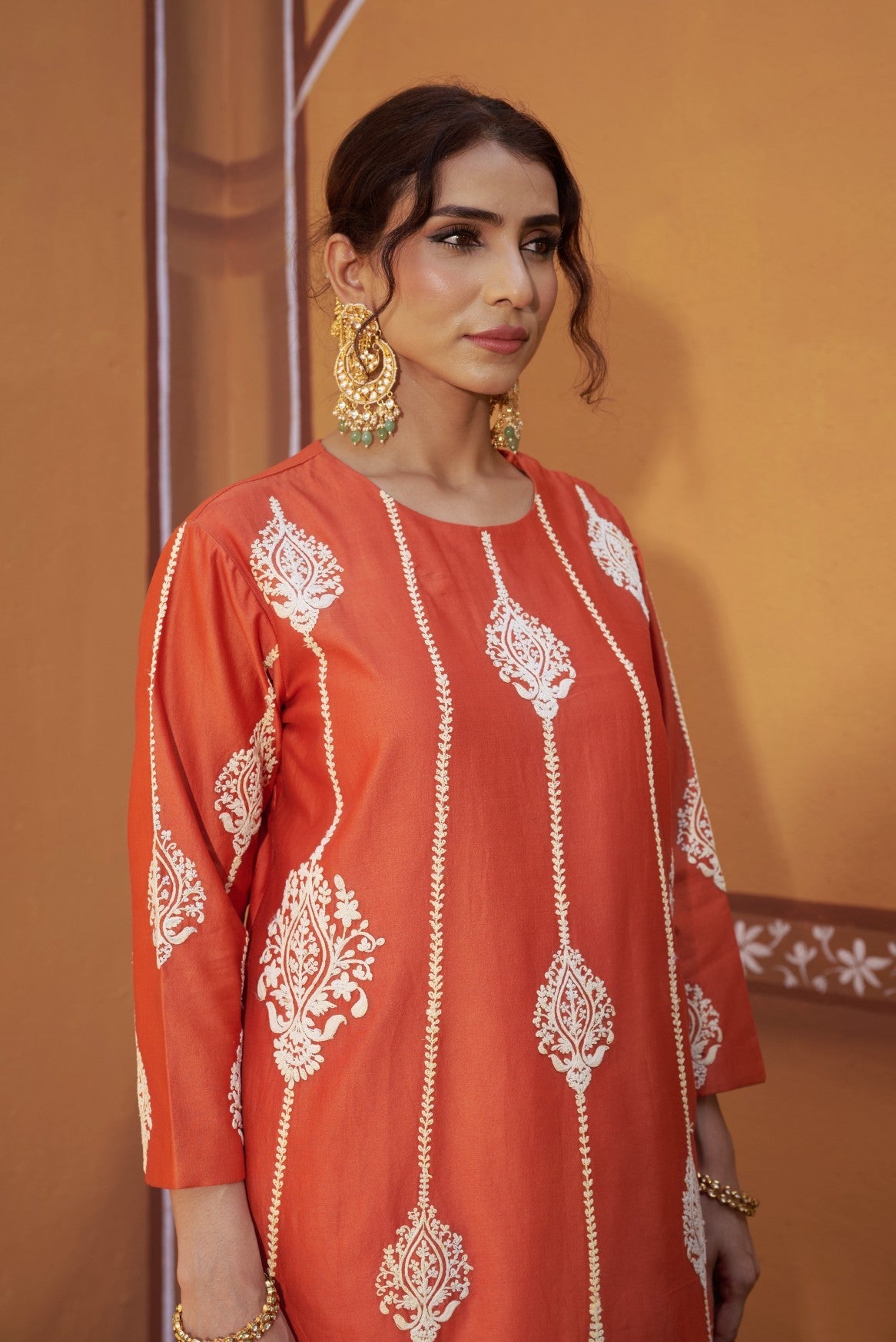 Dori Embroidry work a line Kurta Set
