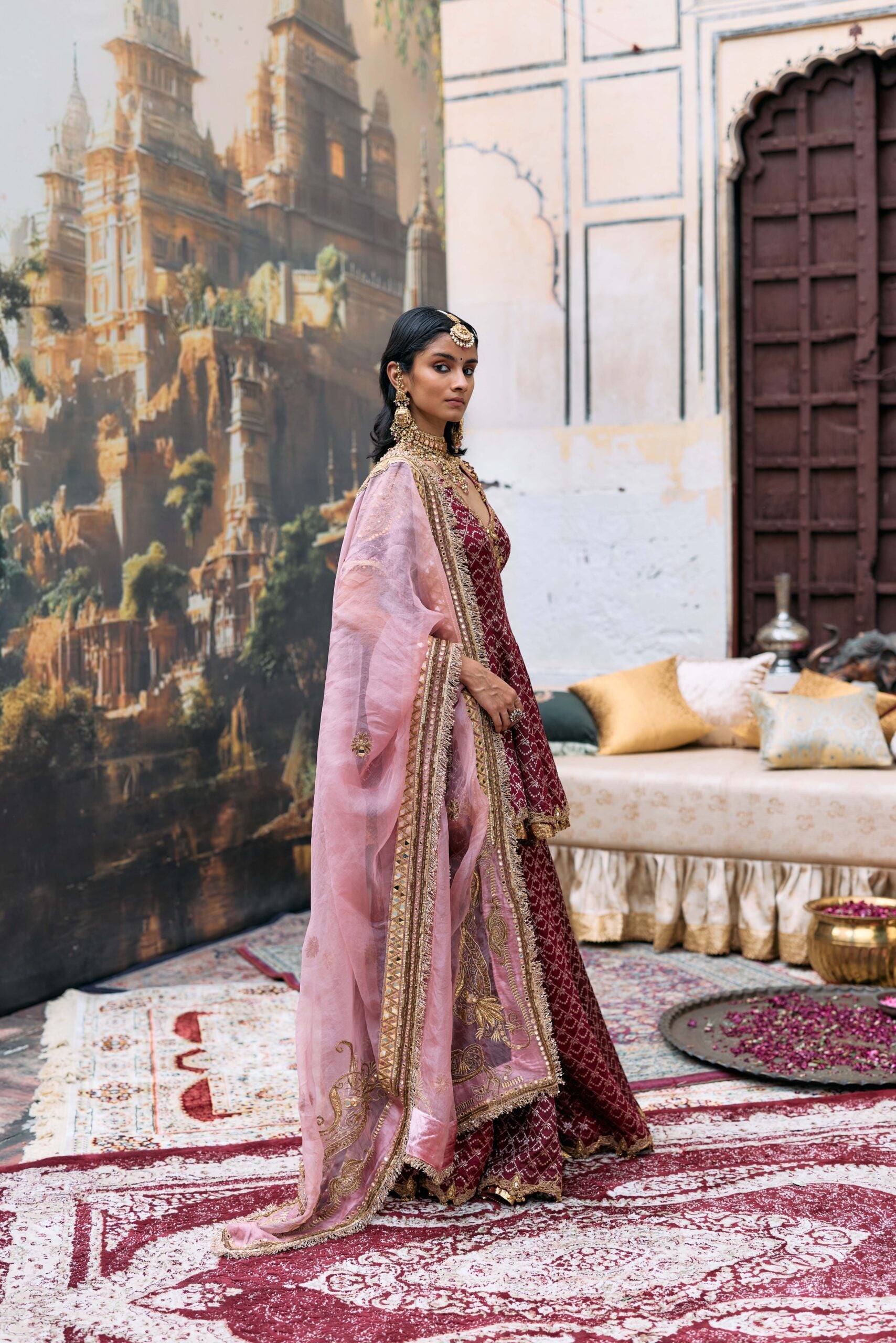 Vedi Peplum Sharara Set