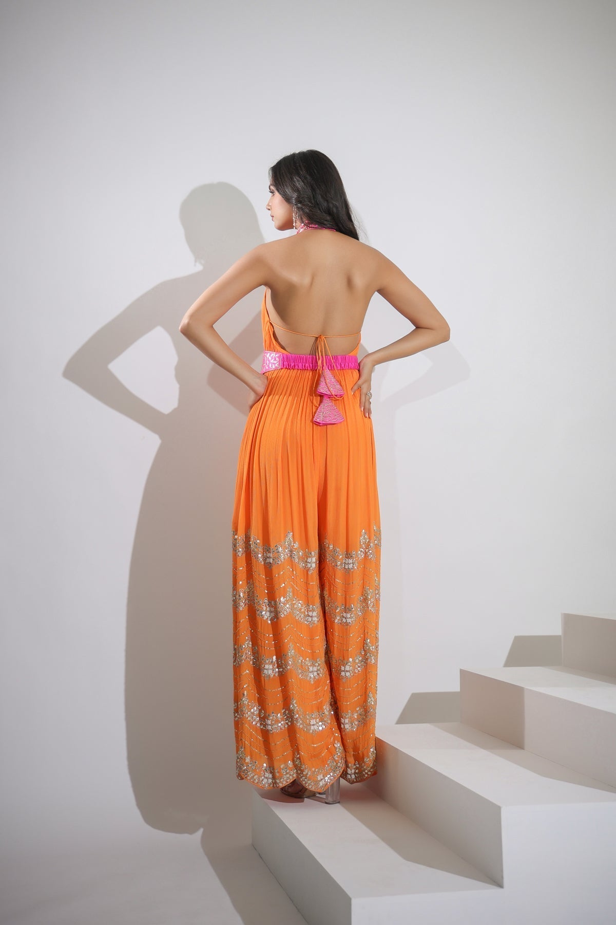 Image of Haseena jumpsuit in orange