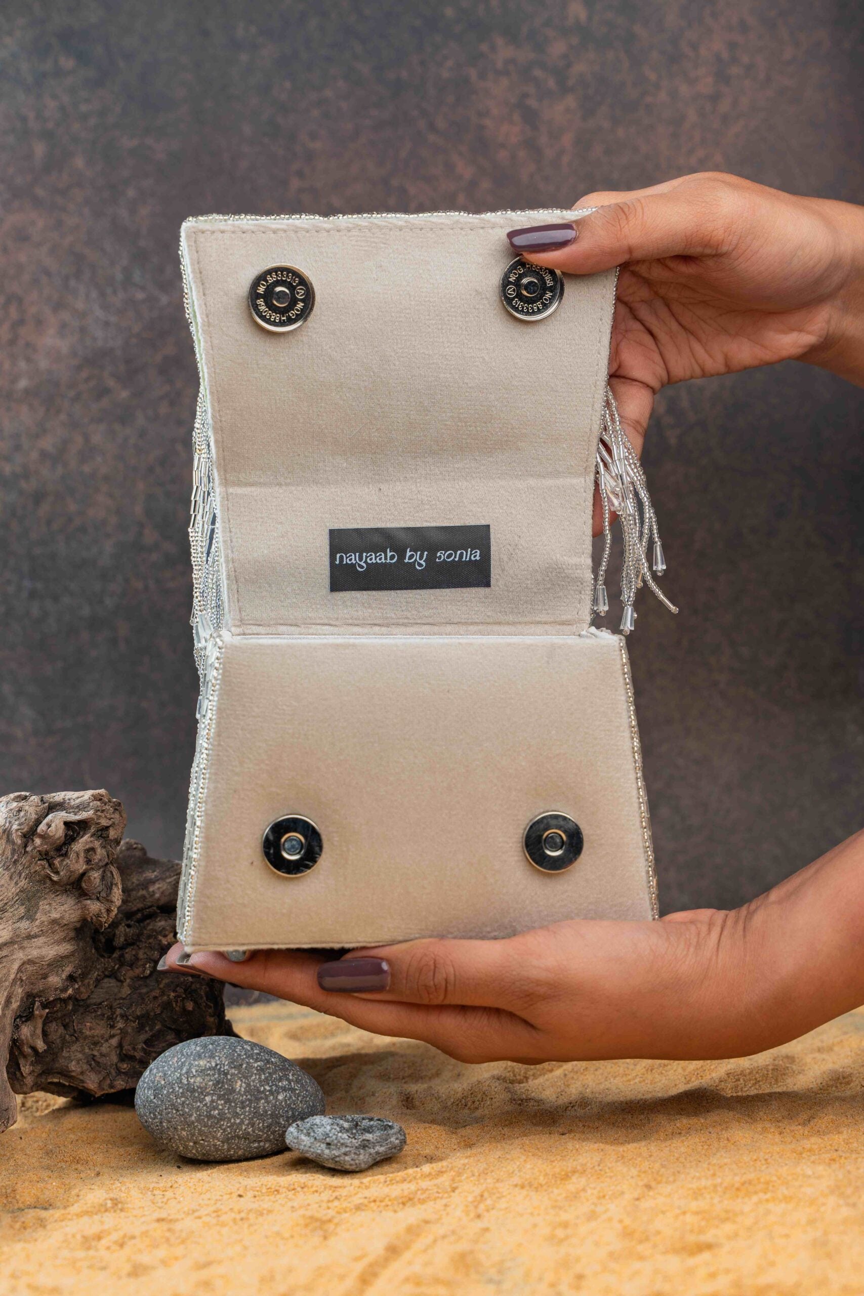 Salli En vie Mini Kasse Tassel Silver