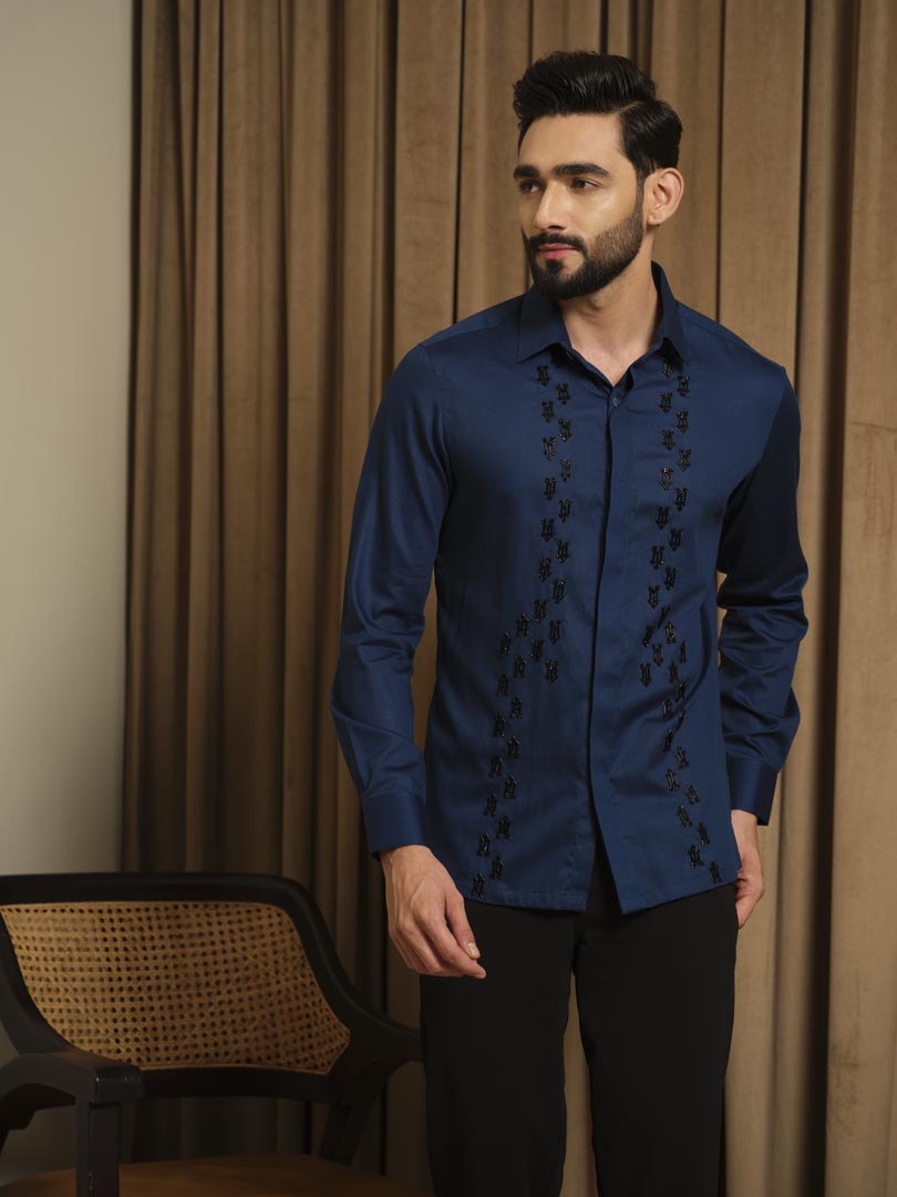 Black Arrow Blue Shirt