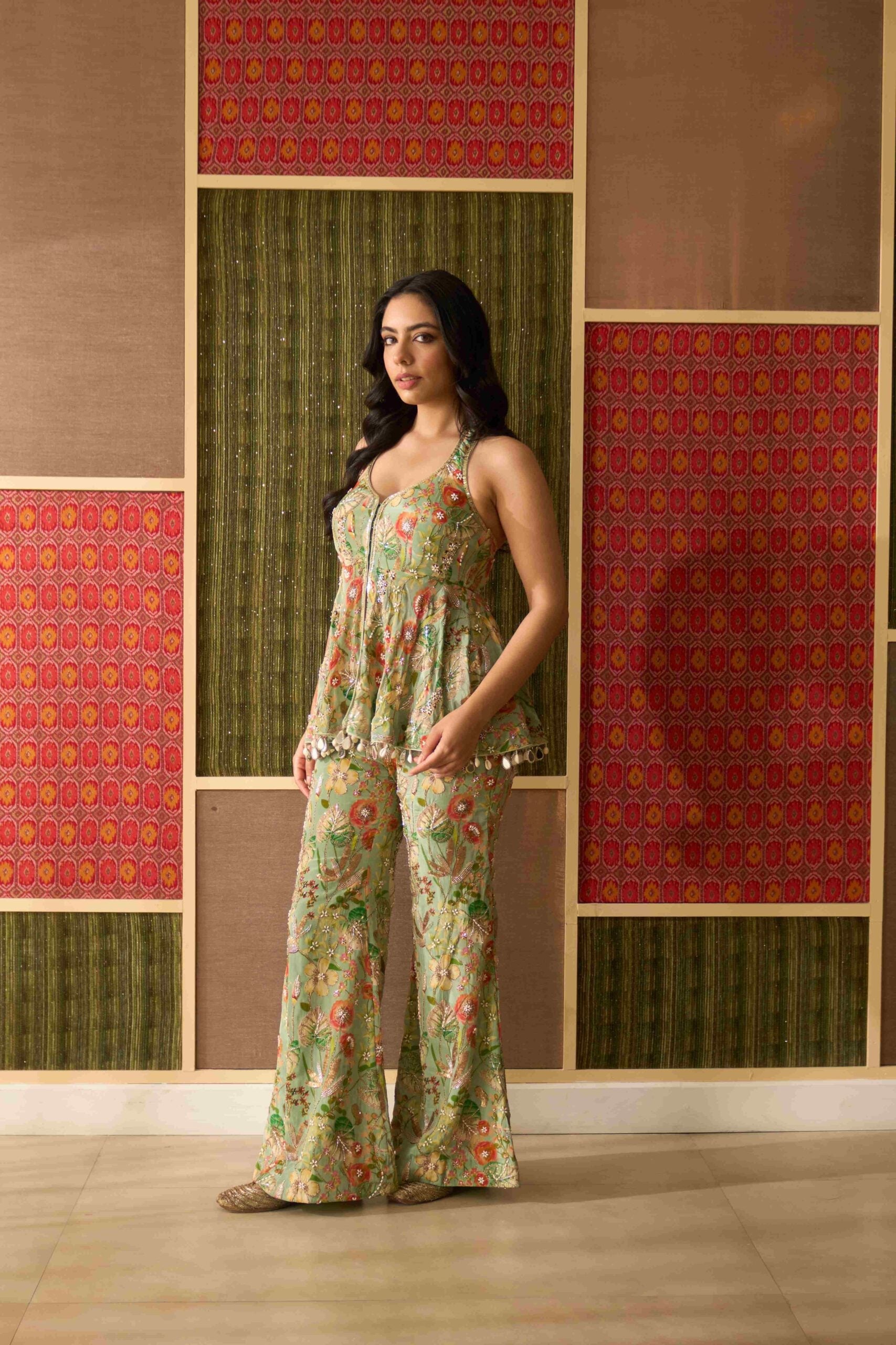 Mint Mehfil Sharara Set