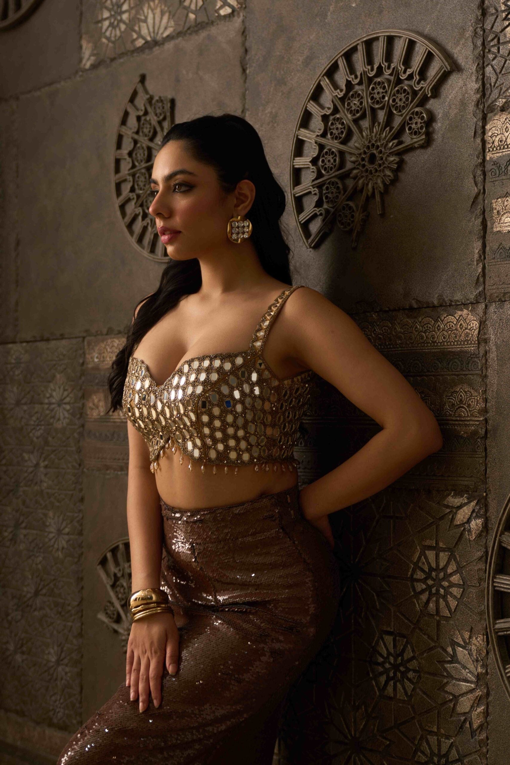 Ziya Bronze Saree