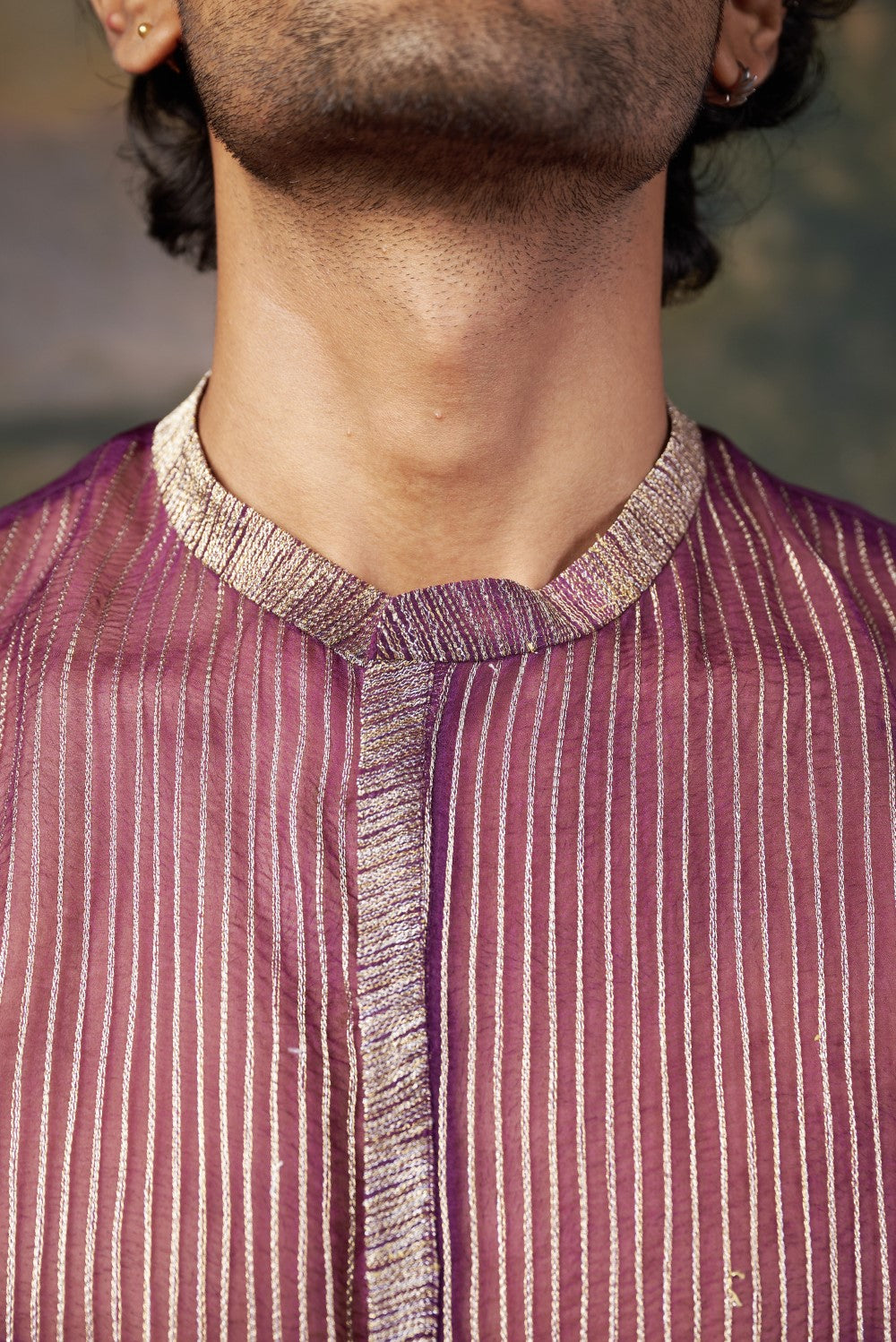 Pure Organza Hand-Embroidered Shirt