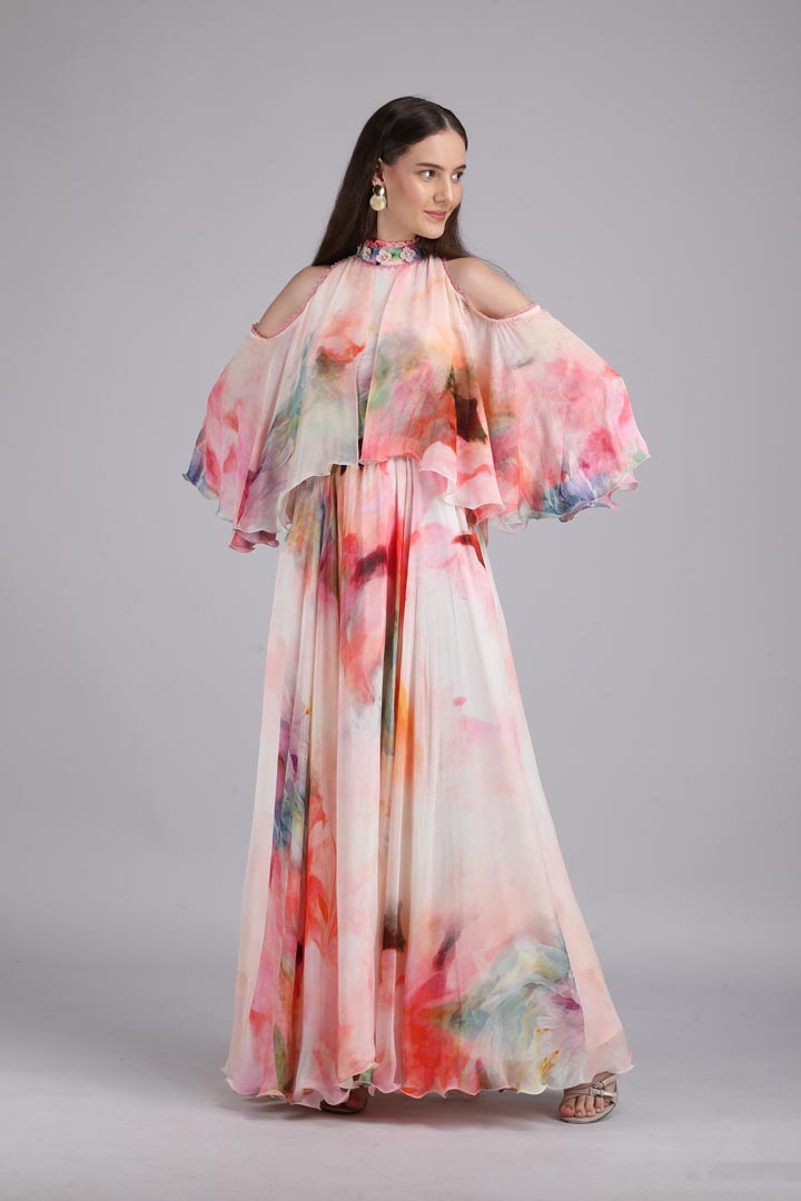 Floral Maze Printed Dress