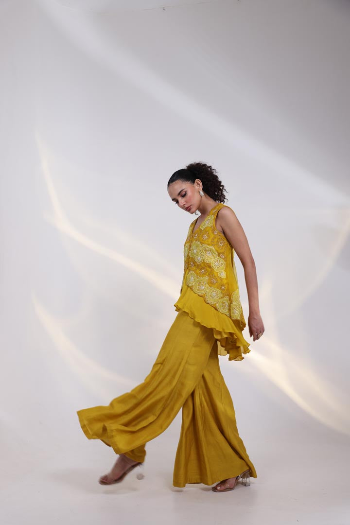 Velour Charm Outfit AAD626MUSTARD