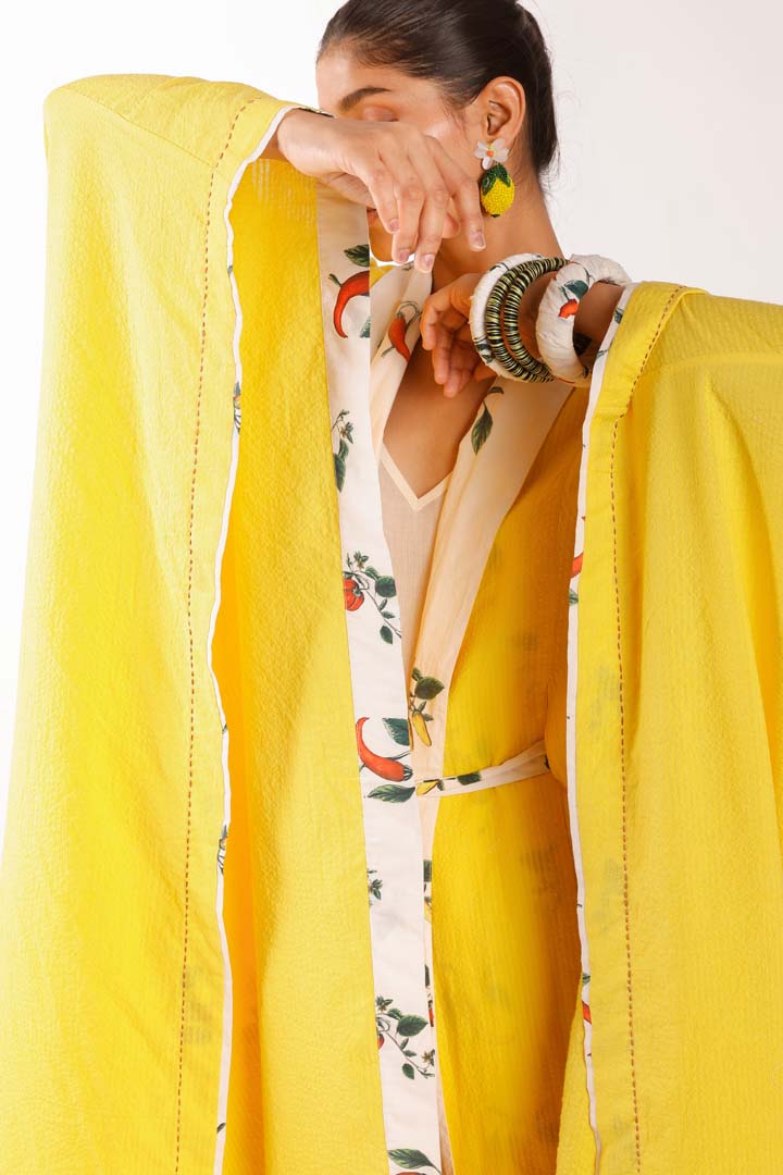 CHILLY PRINT YELLOW SHRUGNK-SHR-01-RS-S-25
