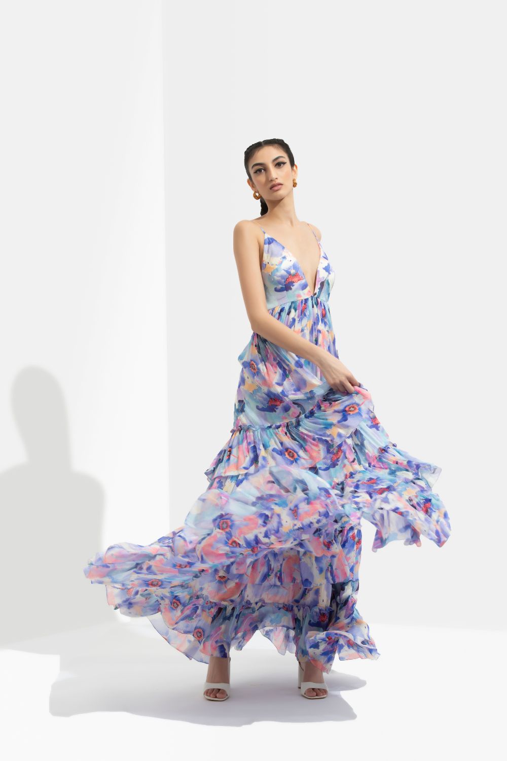 Matsu Printed Long Dress