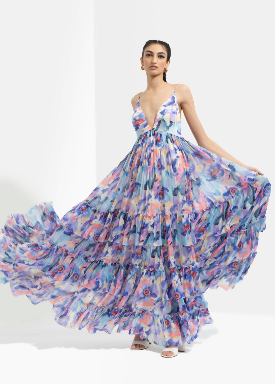 Matsu Printed Long Dress