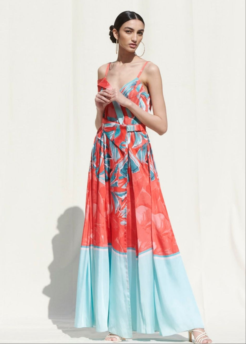 Wrap Panelled Dress With Belt Details